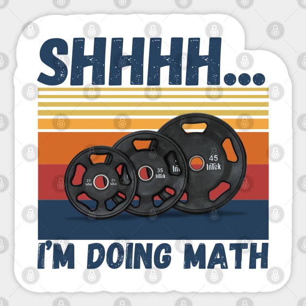 Shhhh... I’m doing math funny fitness Sticker by JustBeSatisfied